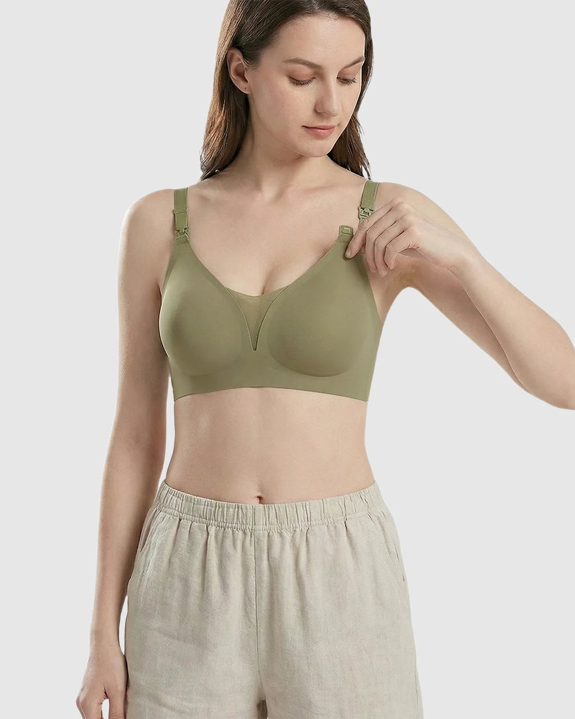 One-Handed Anti-Sagging Supportive Nursing Bra