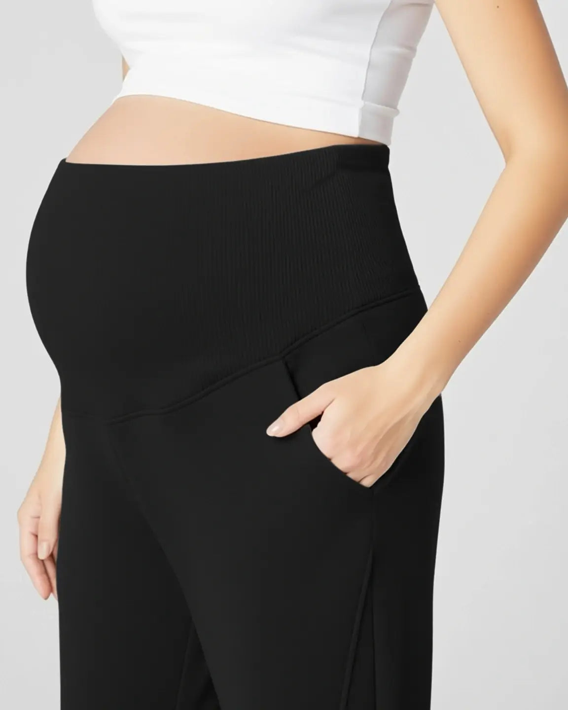 Relaxed Fit Over Belly Maternity Joggers