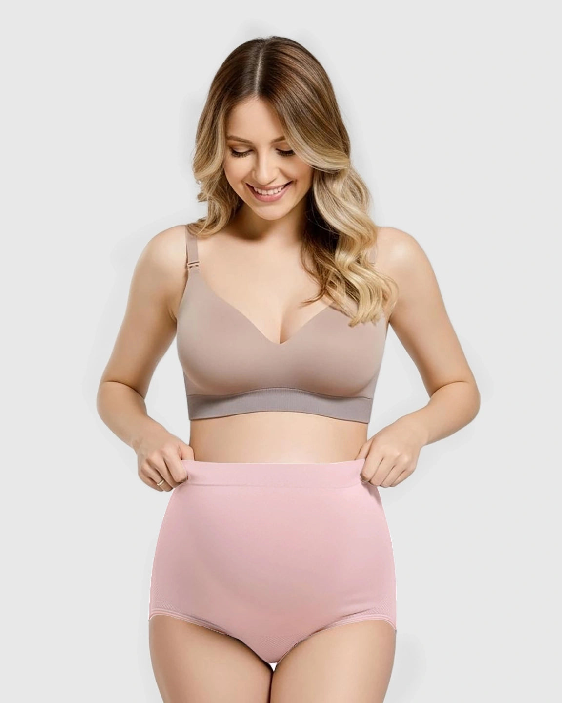 High-Waist Seamless Maternity Panties