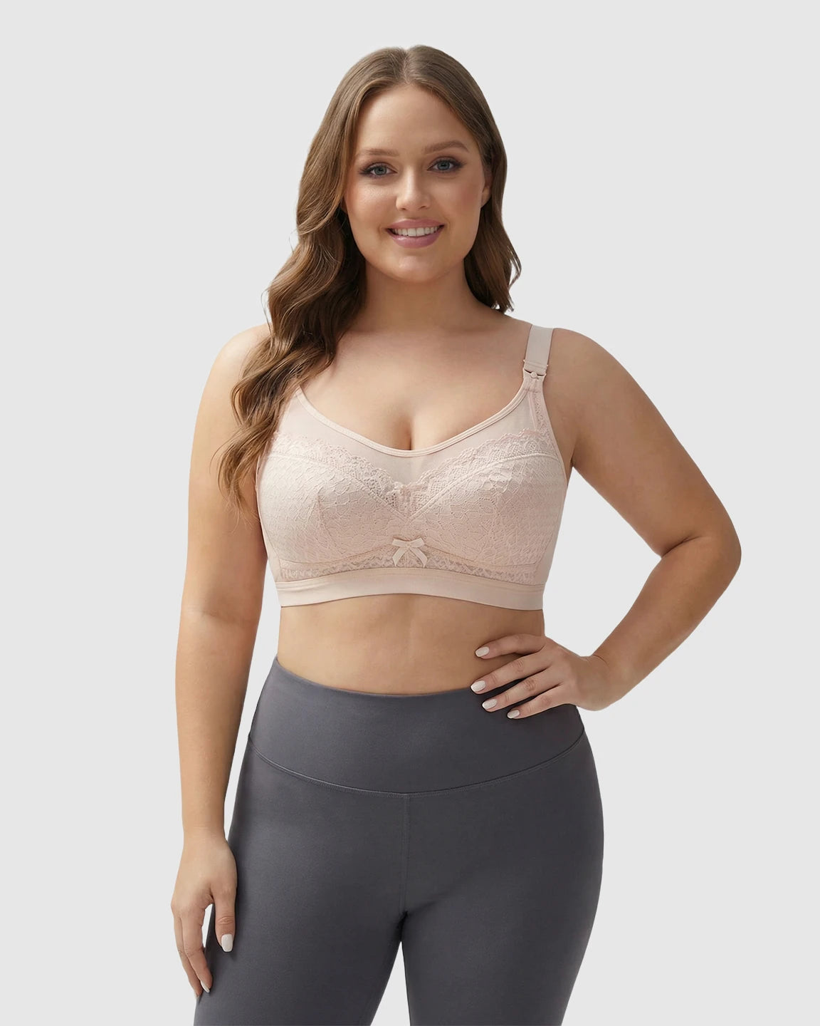 Clip-Down Lace Nursing Bra