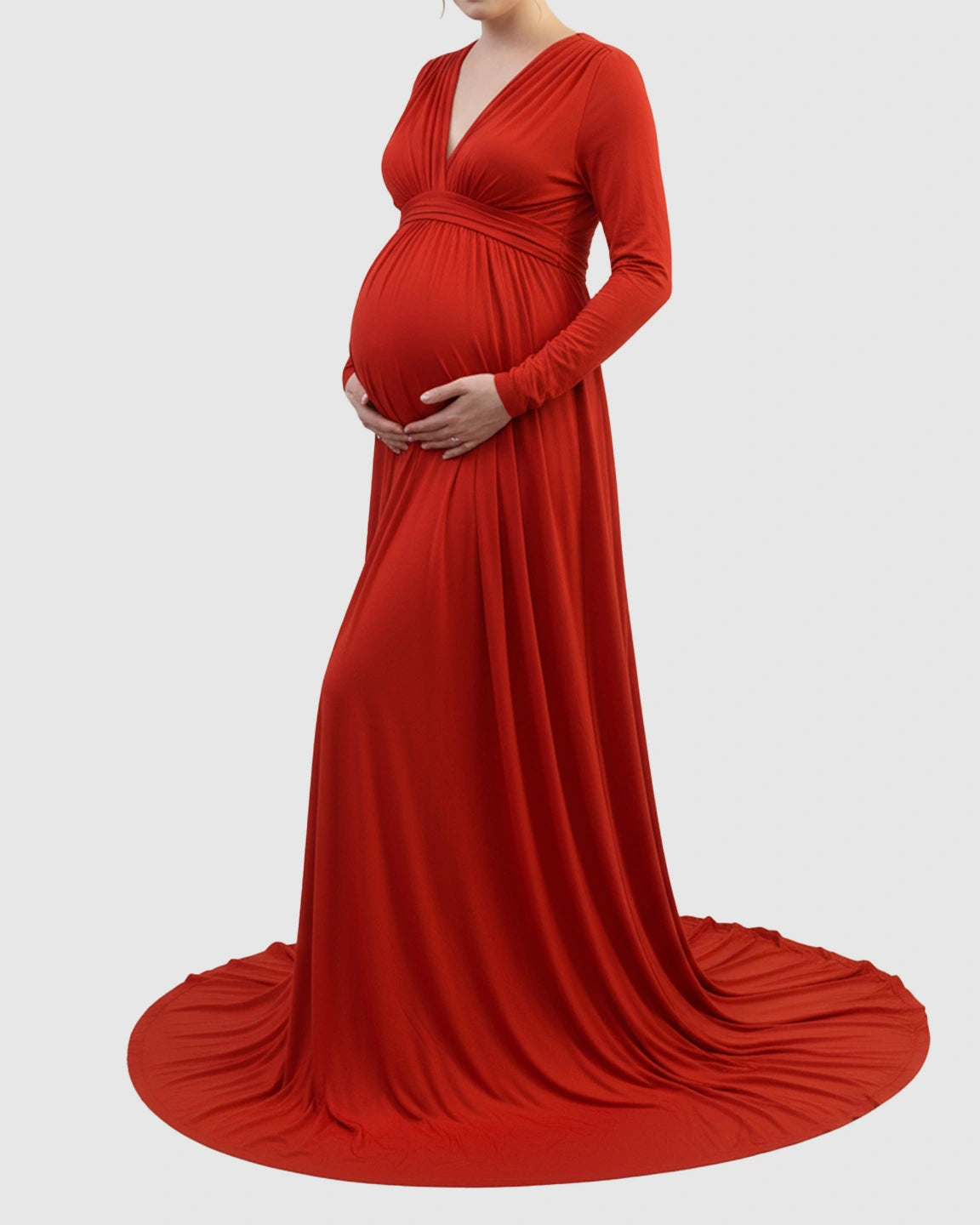 Empire Waist Romantic Style Maternity Photography Gown