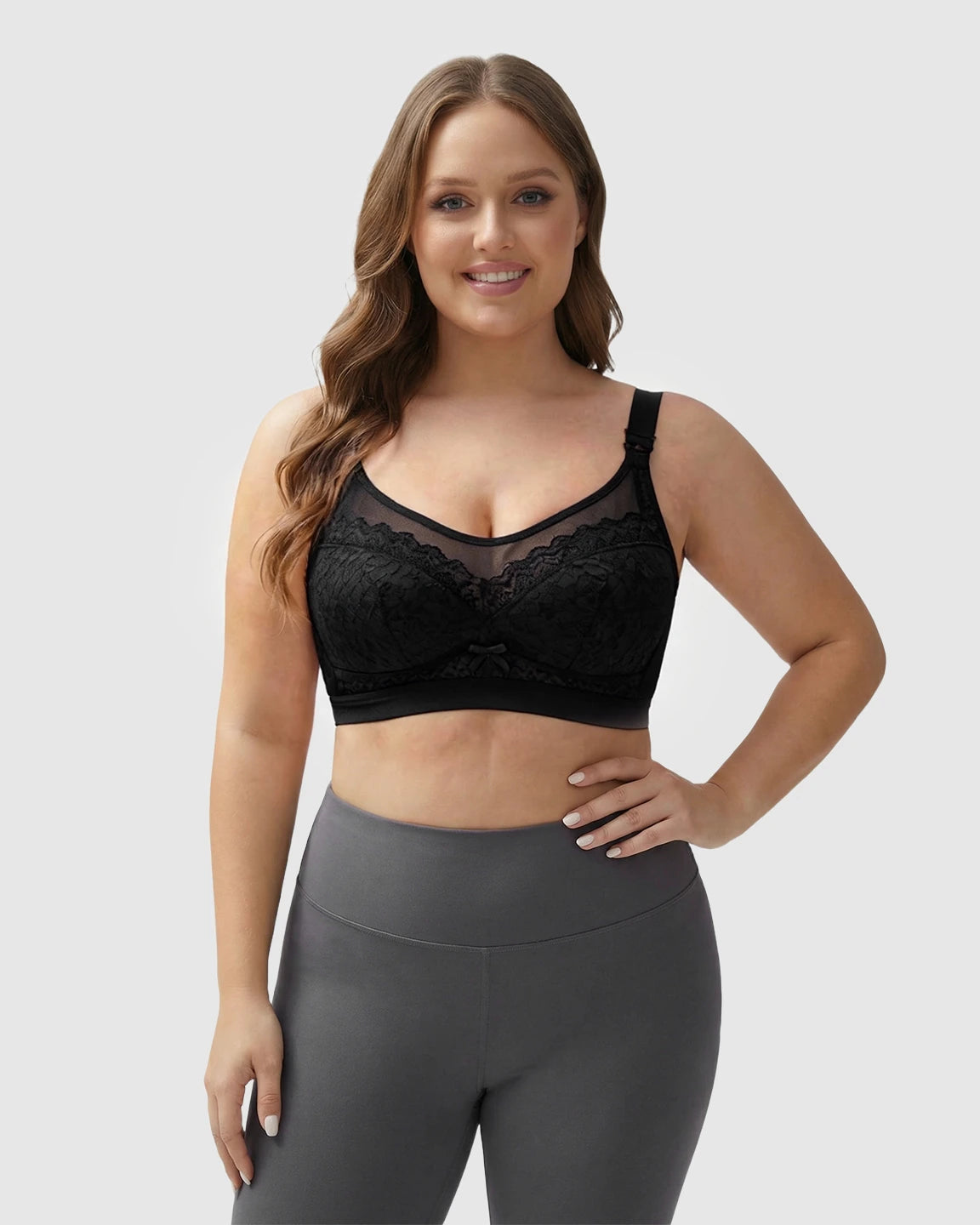 Clip-Down Lace Nursing Bra