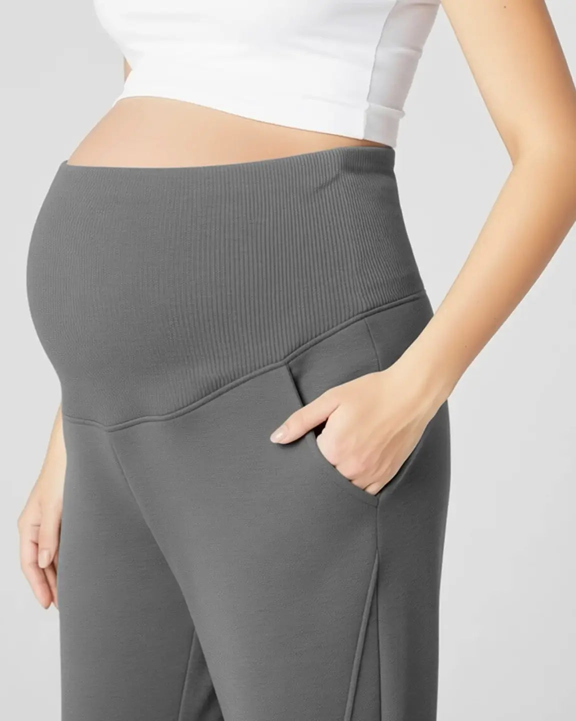 Relaxed Fit Over Belly Maternity Joggers