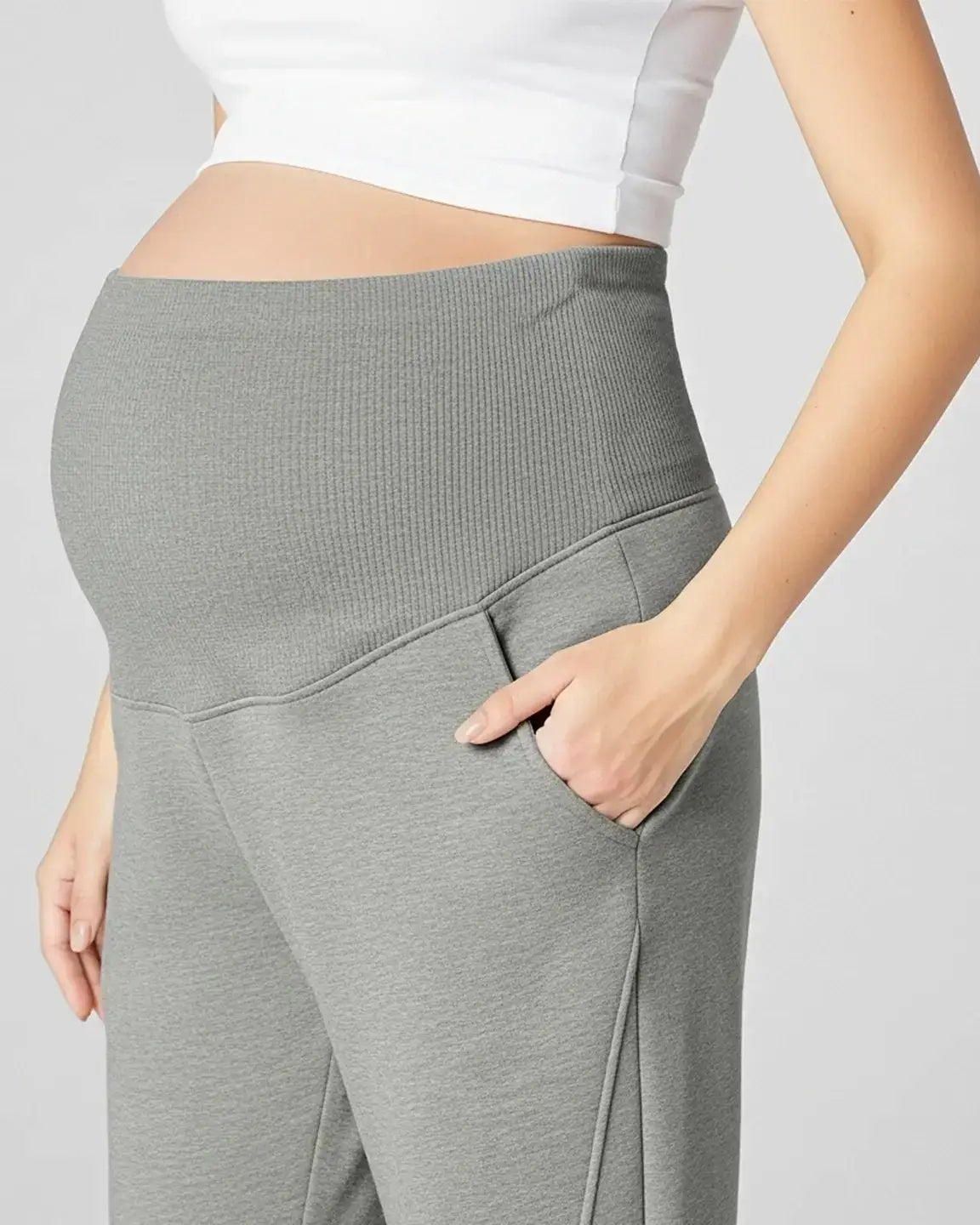 Relaxed Fit Over Belly Maternity Joggers