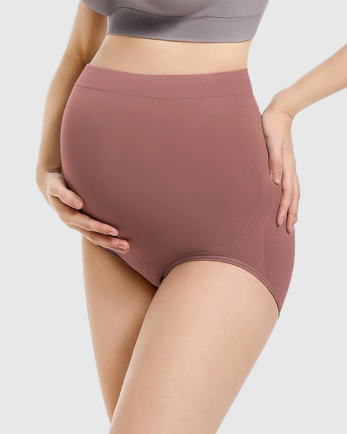 High-Waist Seamless Maternity Panties