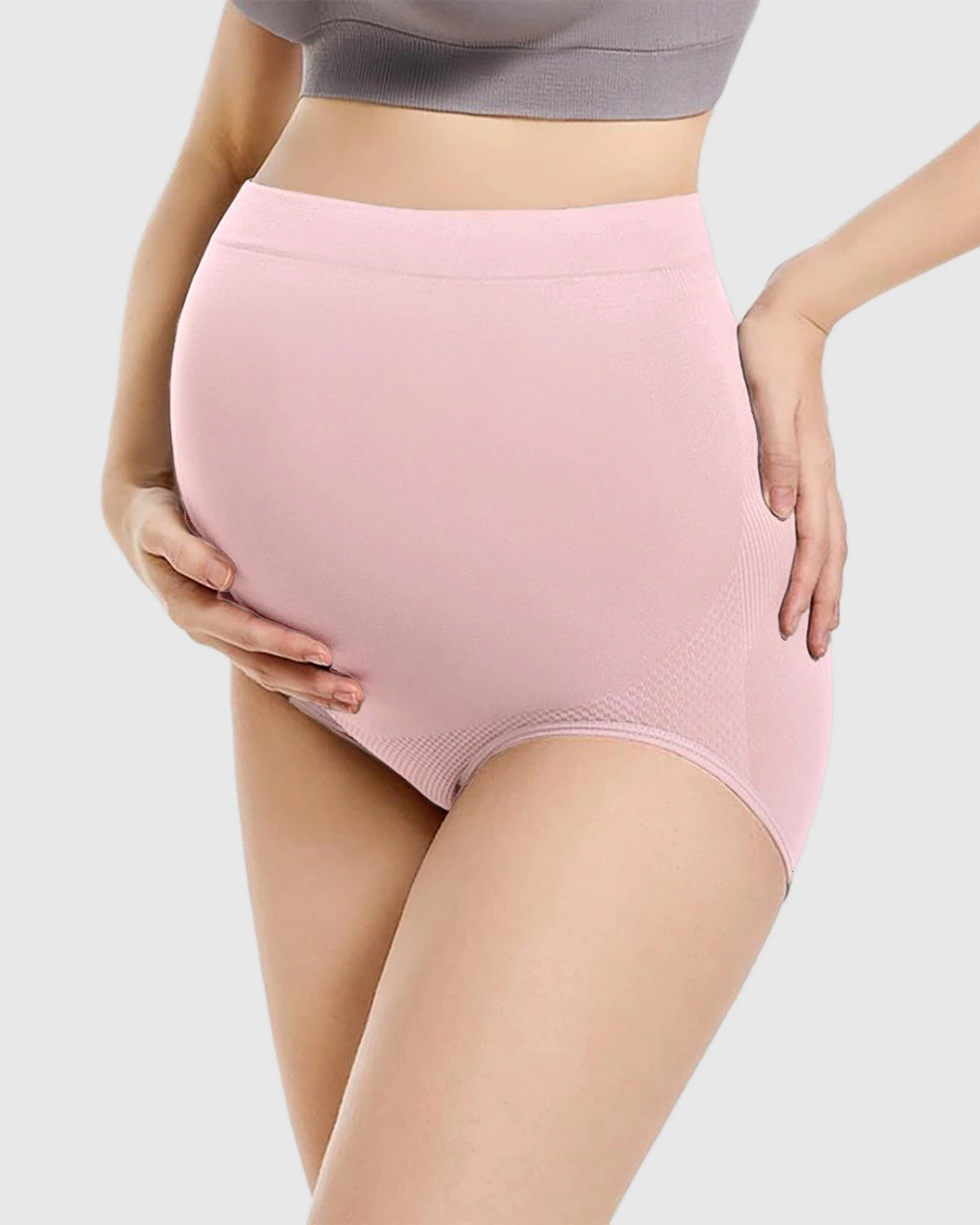 High-Waist Seamless Maternity Panties