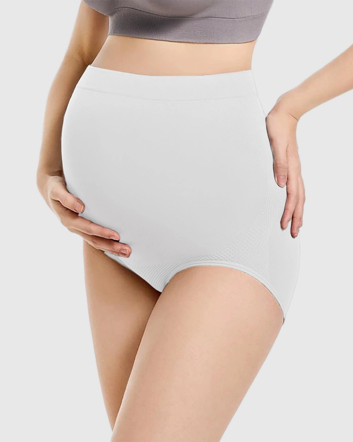 High-Waist Seamless Maternity Panties