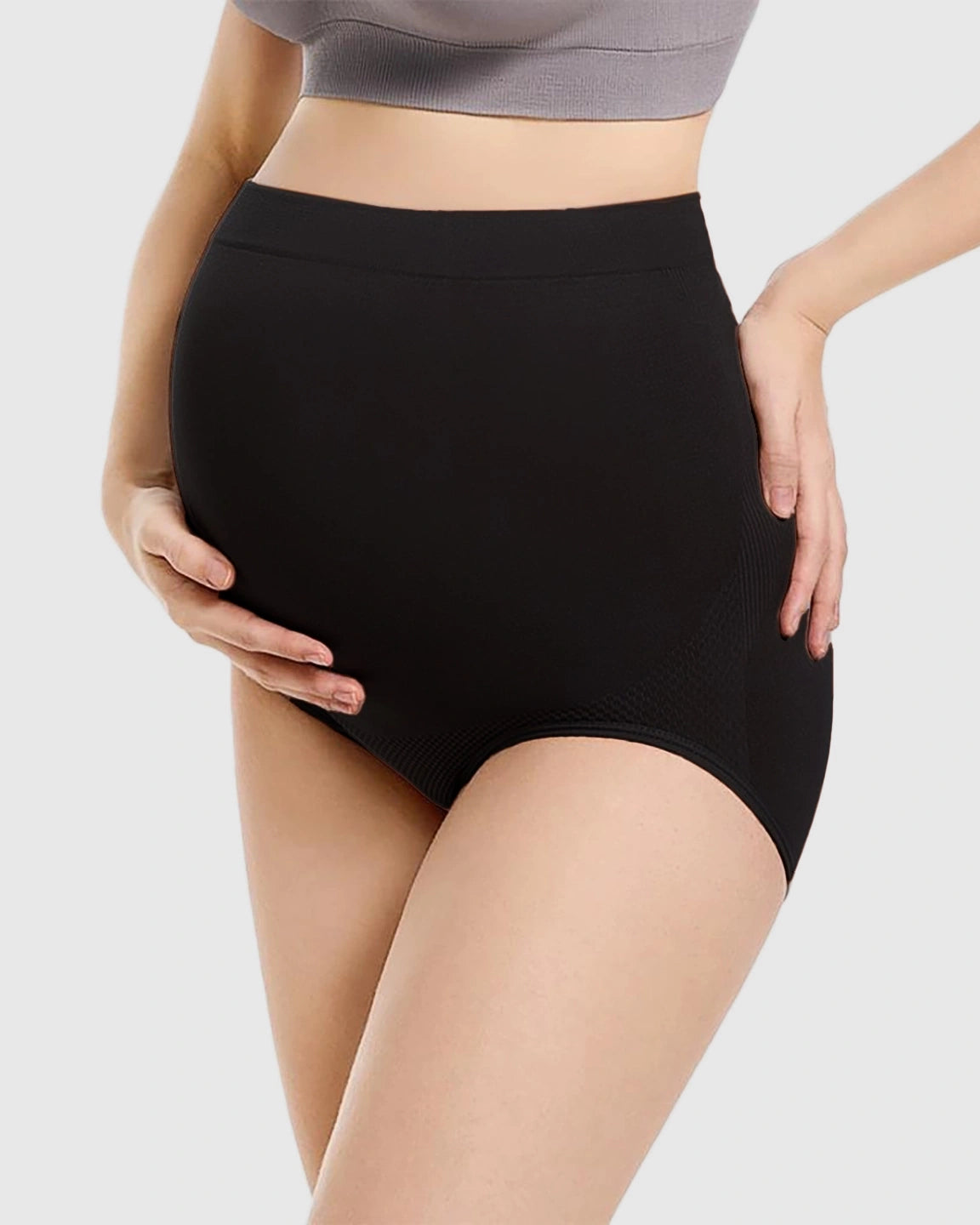 High-Waist Seamless Maternity Panties
