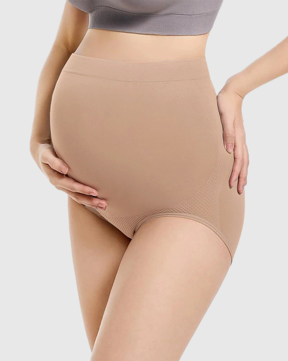 High-Waist Seamless Maternity Panties