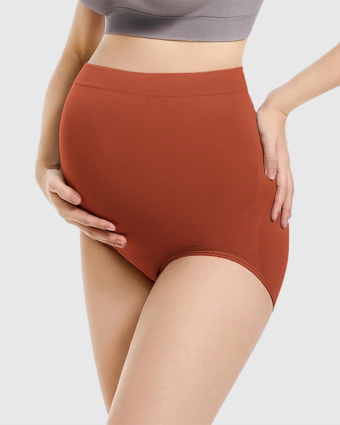 High-Waist Seamless Maternity Panties