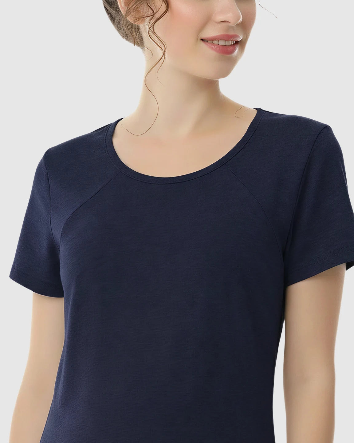 Side-Access Nursing Casual Maternity Midi Dress