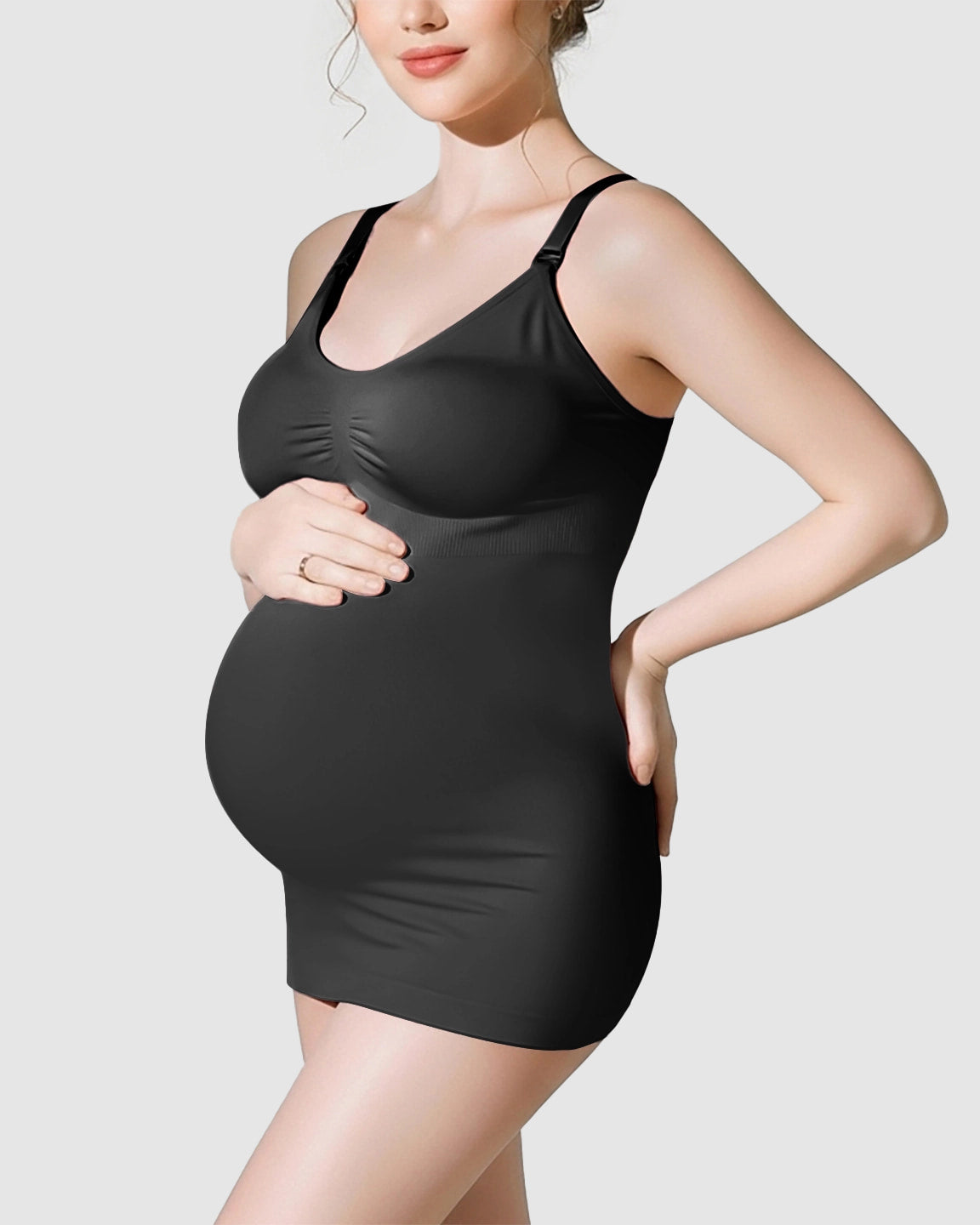 Soft Stretch Front-Opening Wireless Maternity Nursing Bra