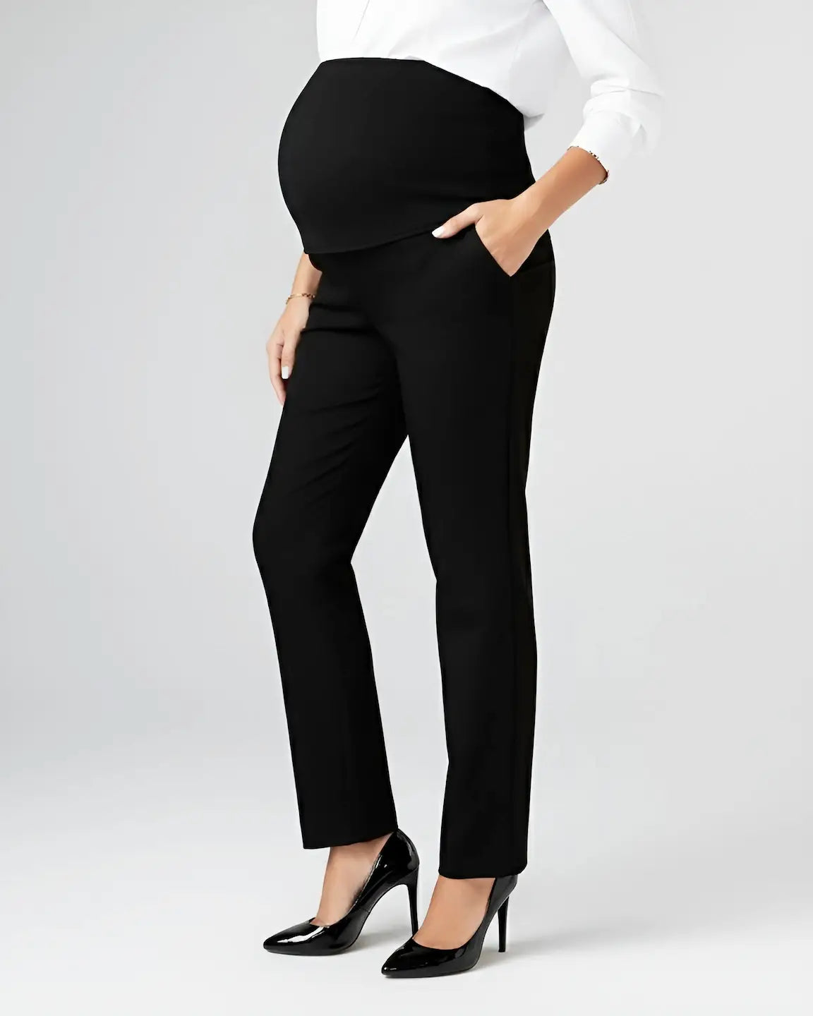 Stretch Over The Belly Maternity Dress Pants
