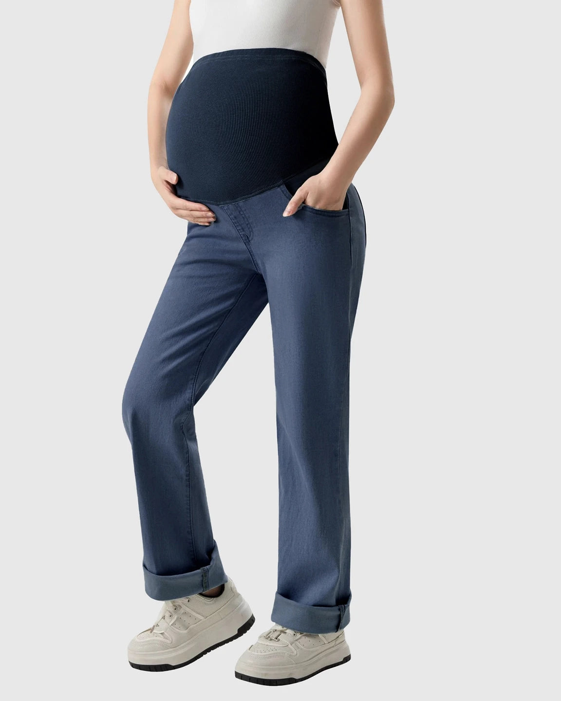 Soft Stretch Over Bump Maternity Jeans