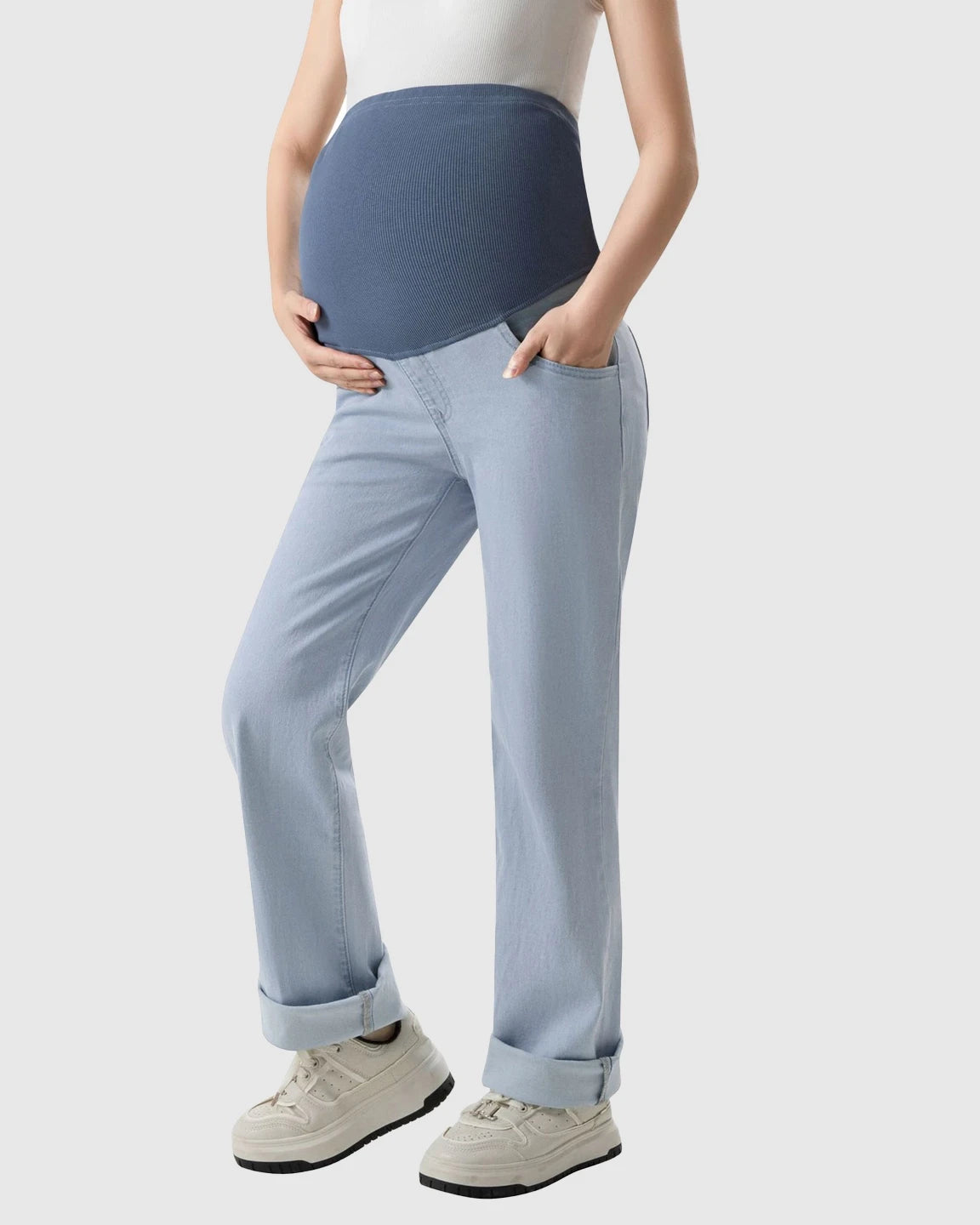 Soft Stretch Over Bump Maternity Jeans