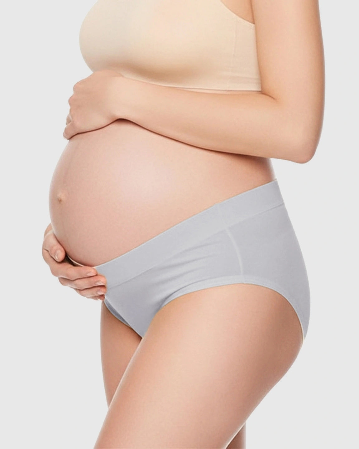 U-Shaped Low-Waist Seamless Cotton Maternity Briefs