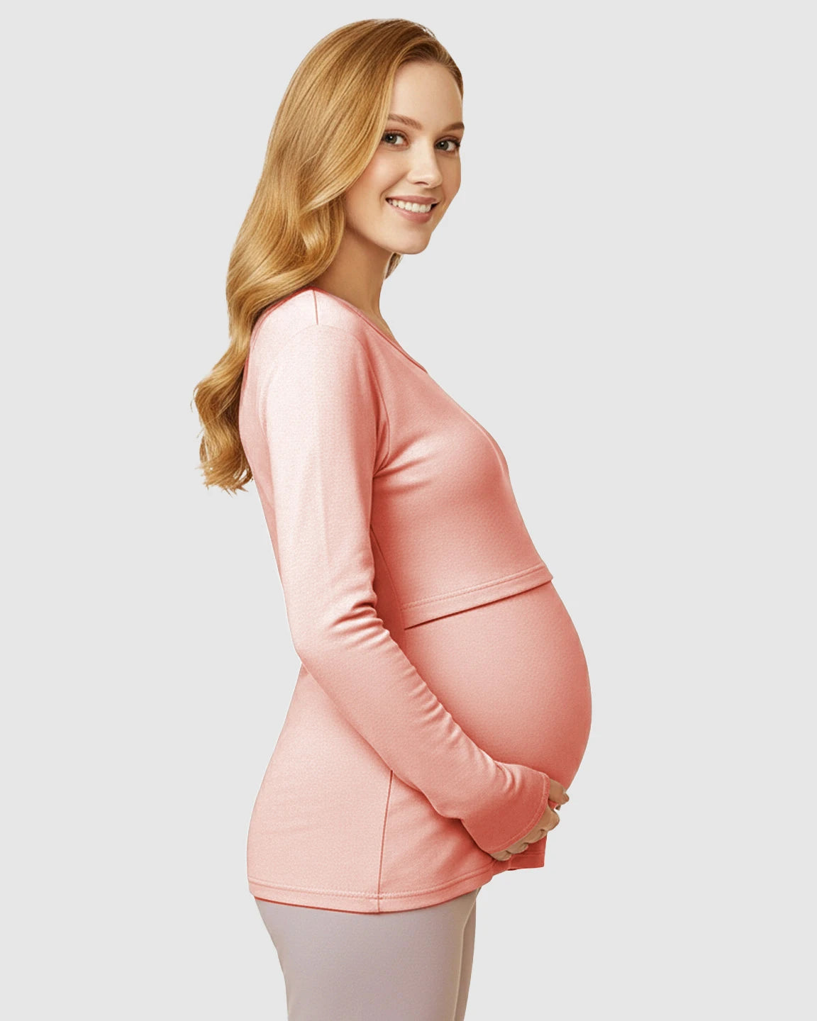 Nursing Access Long Sleeve Thermal Underwear Set