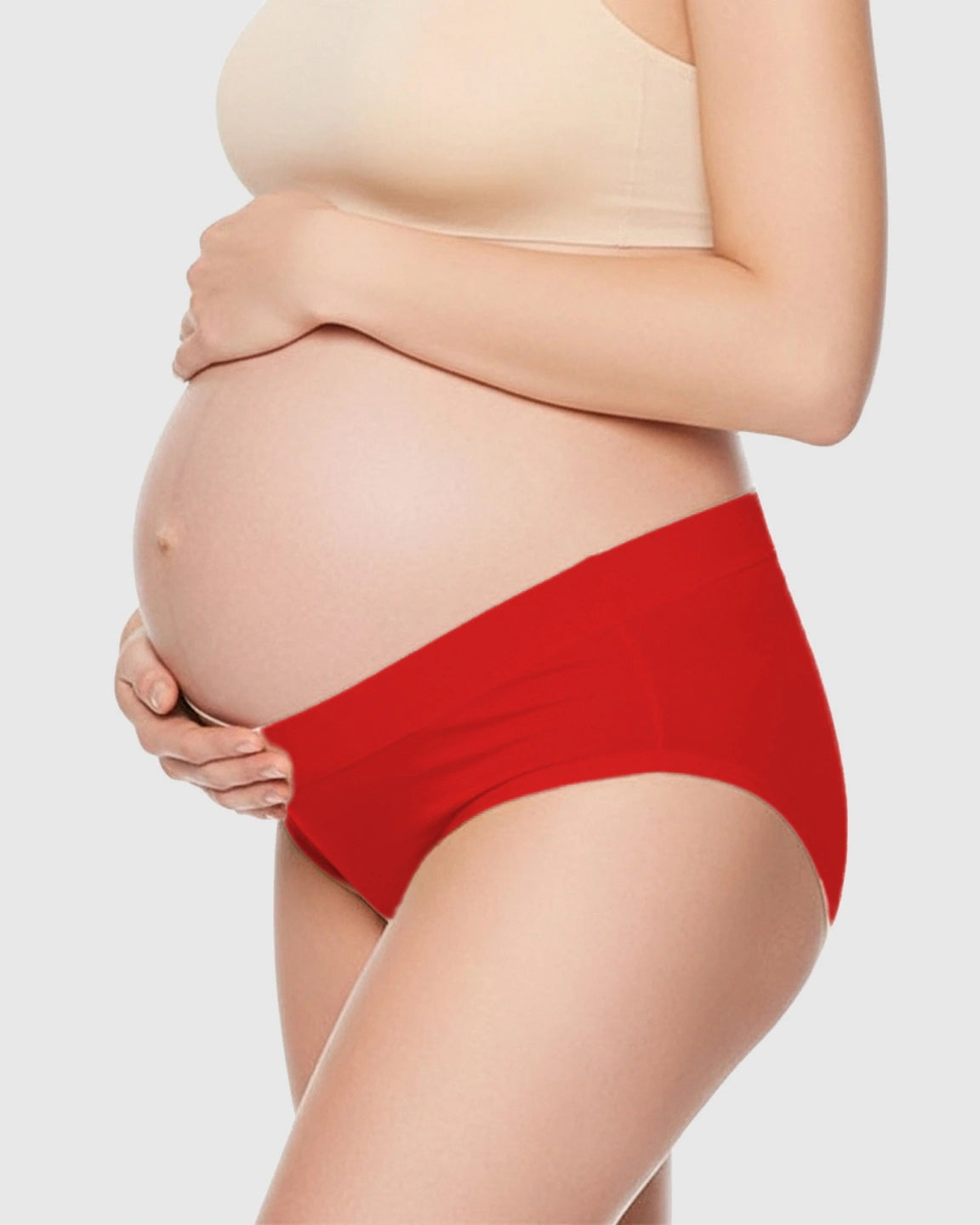 U-Shaped Low-Waist Seamless Cotton Maternity Briefs