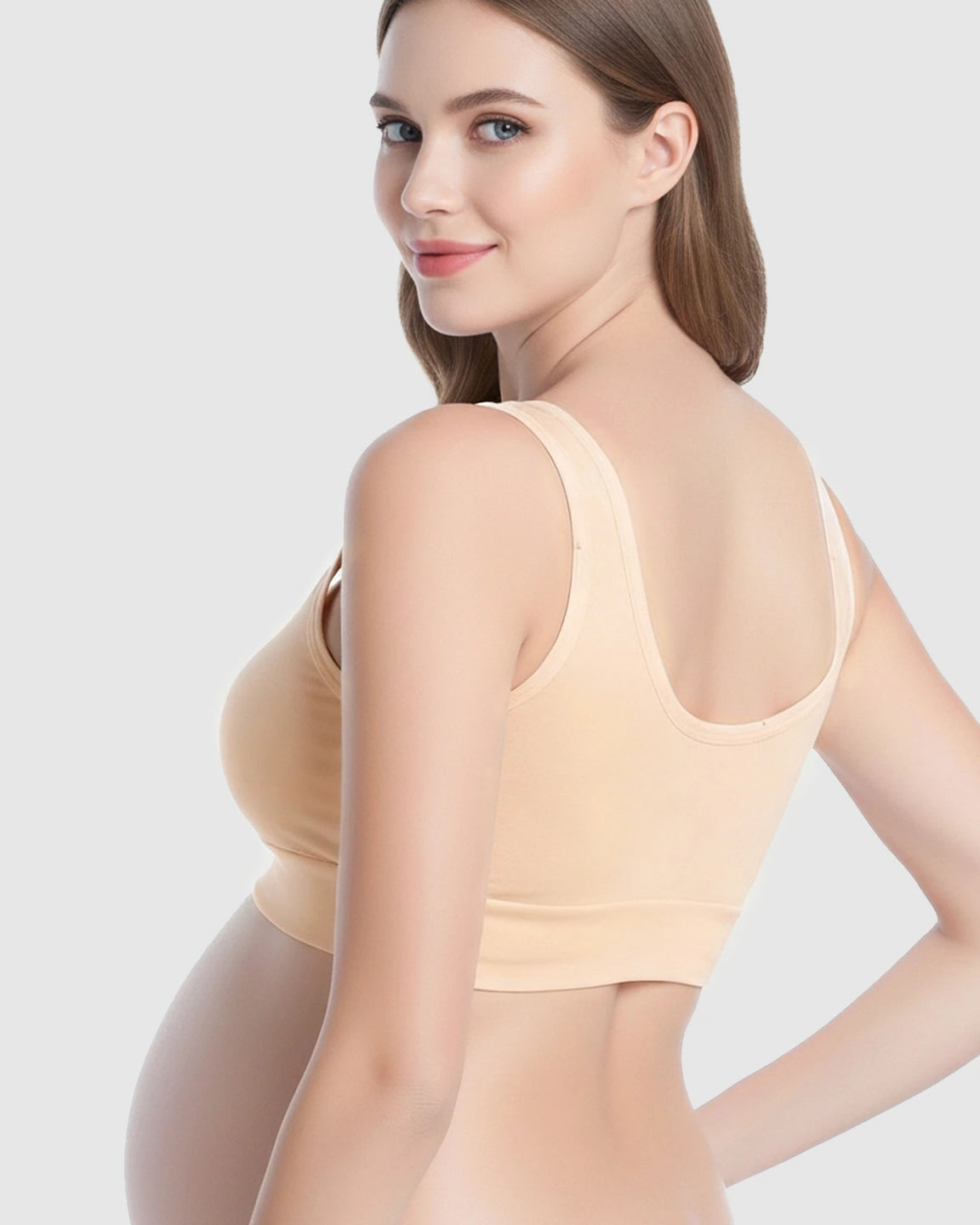 Wireless Cotton Crisscross Nursing Camisole Bra