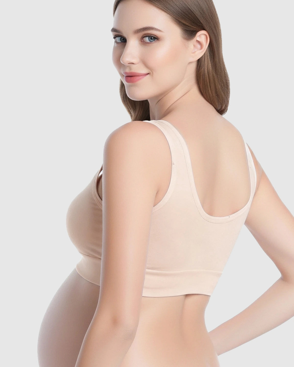 Wireless Cotton Crisscross Nursing Camisole Bra
