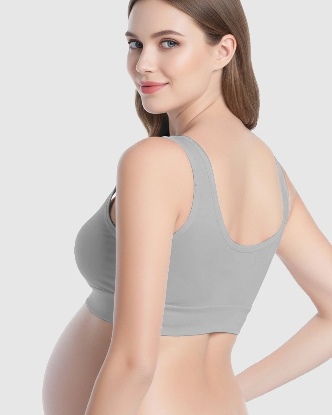 Wireless Cotton Crisscross Nursing Camisole Bra