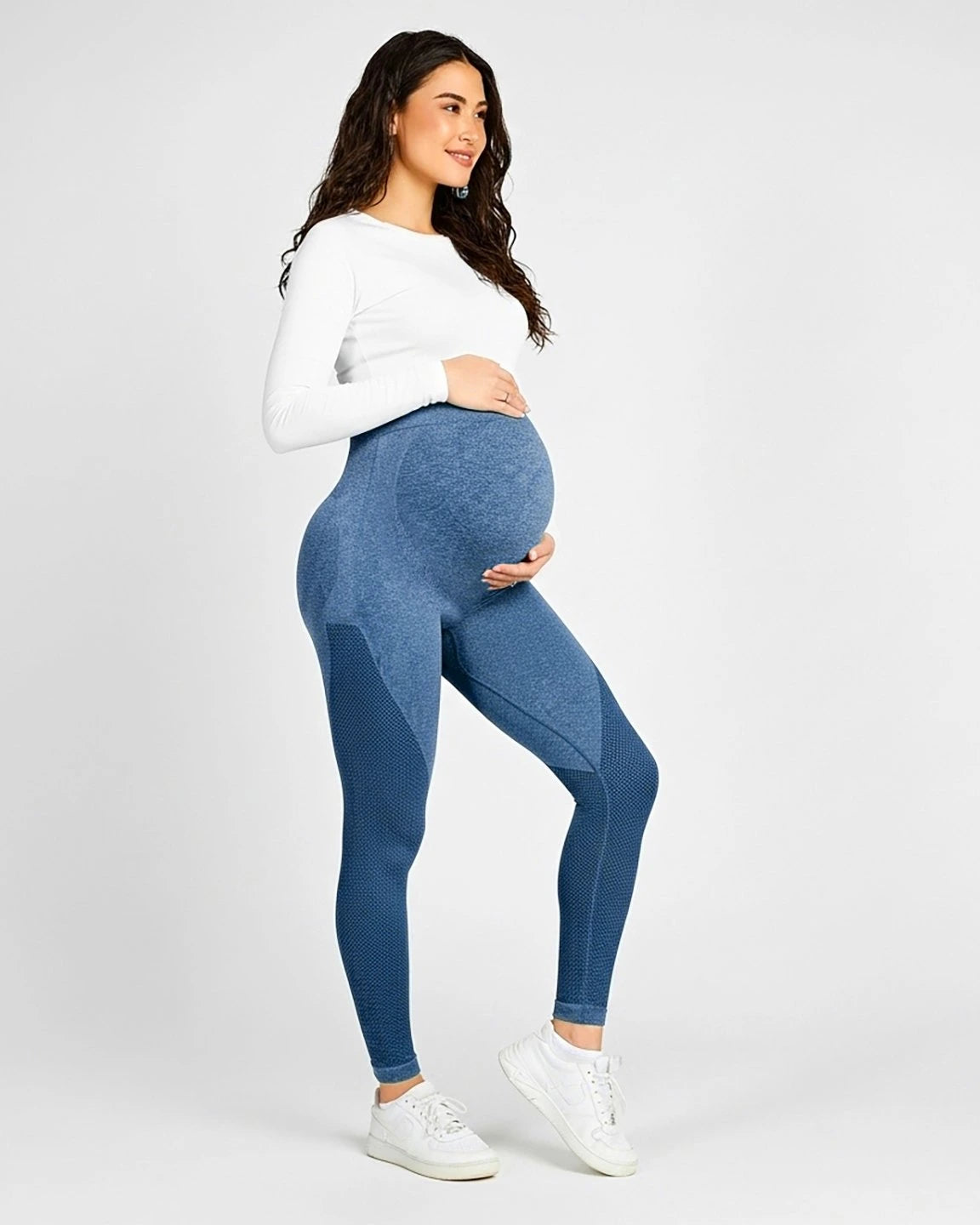 High-Elastic Body-Hugging Maternity Leggings