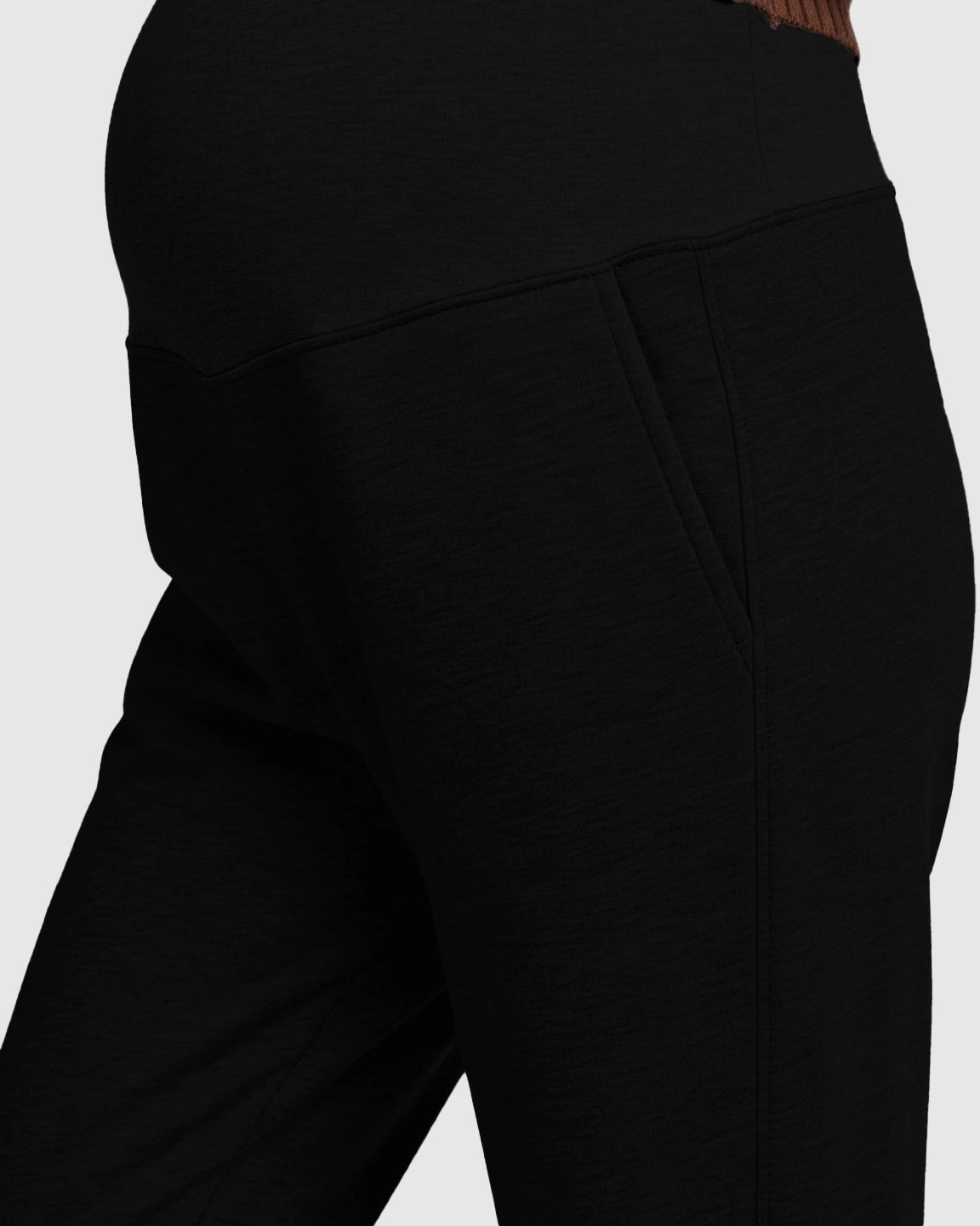 Soft Cotton Fleece Over-Belly Maternity Sweatpants