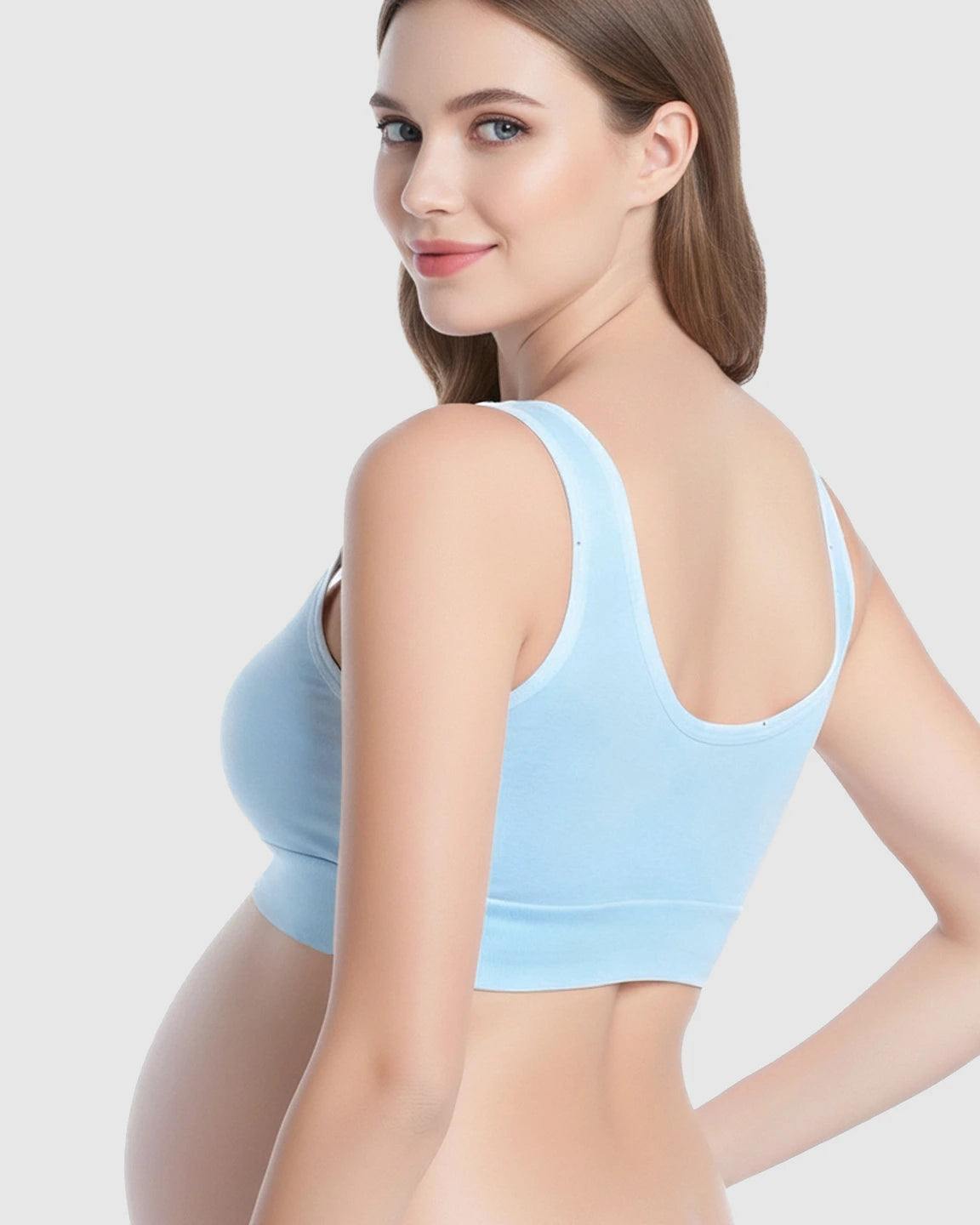 Wireless Cotton Crisscross Nursing Camisole Bra