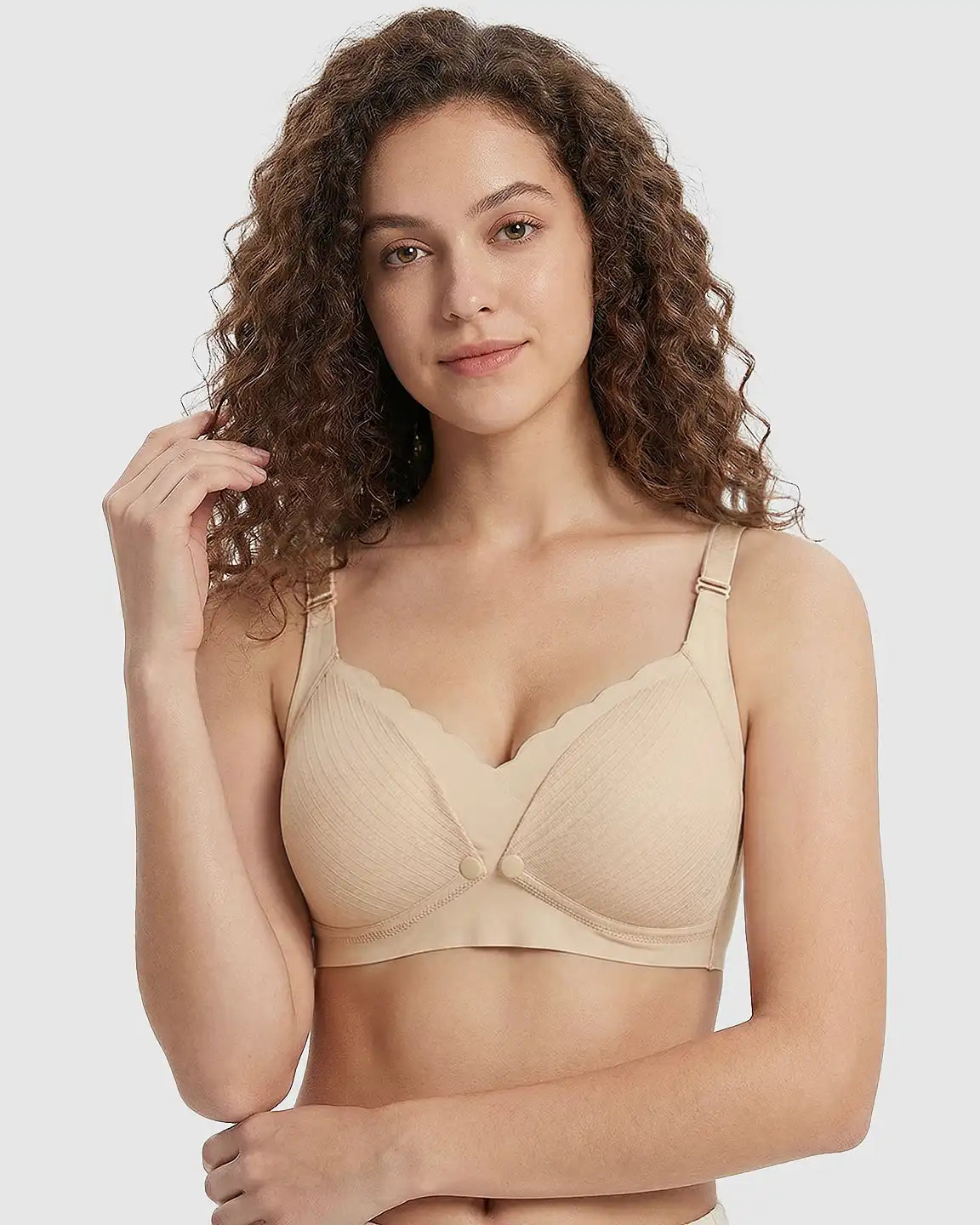 Wire-Free Soft Lace Maternity Nursing Bra