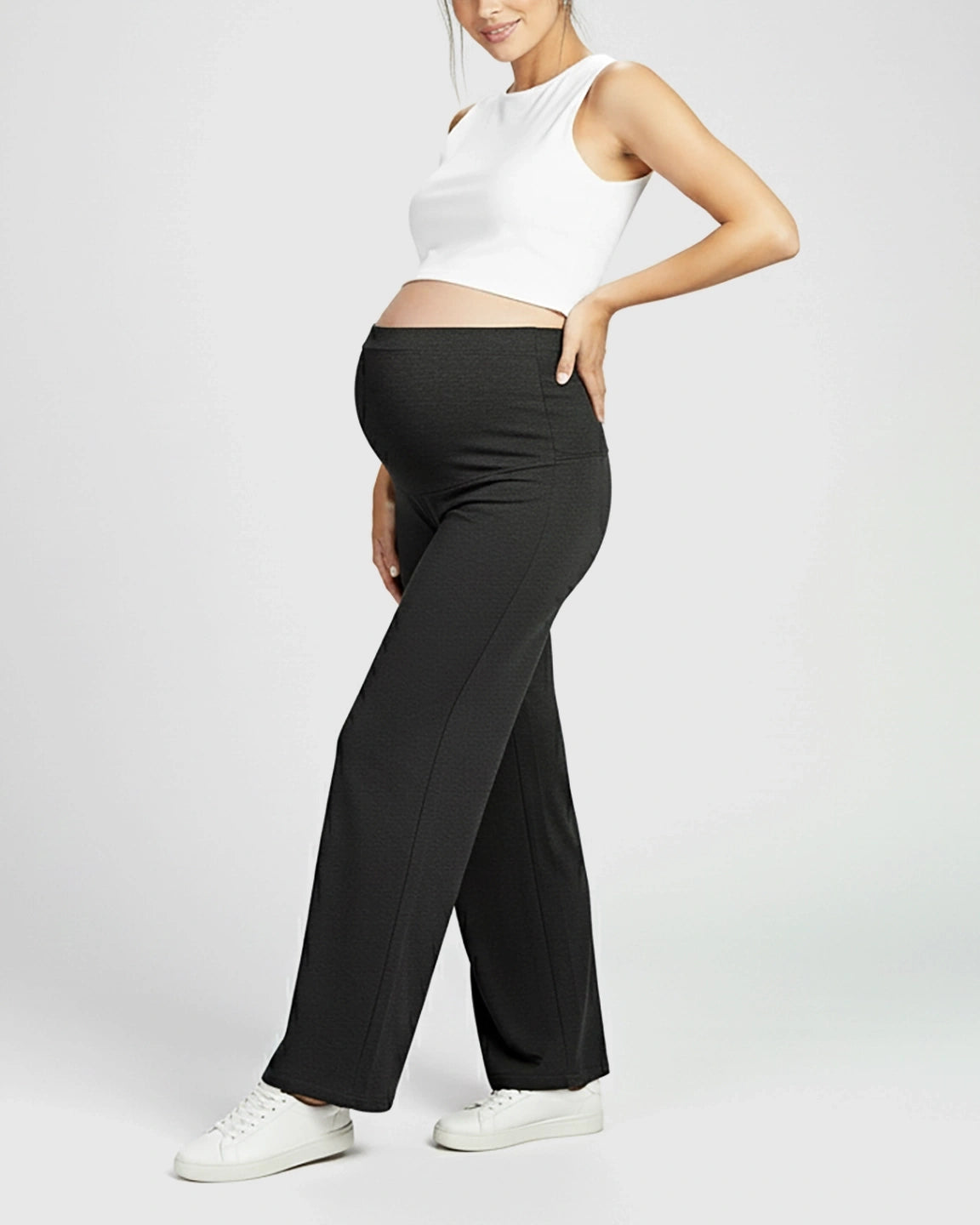Comfort Fit Elastic Waist Maternity Pants