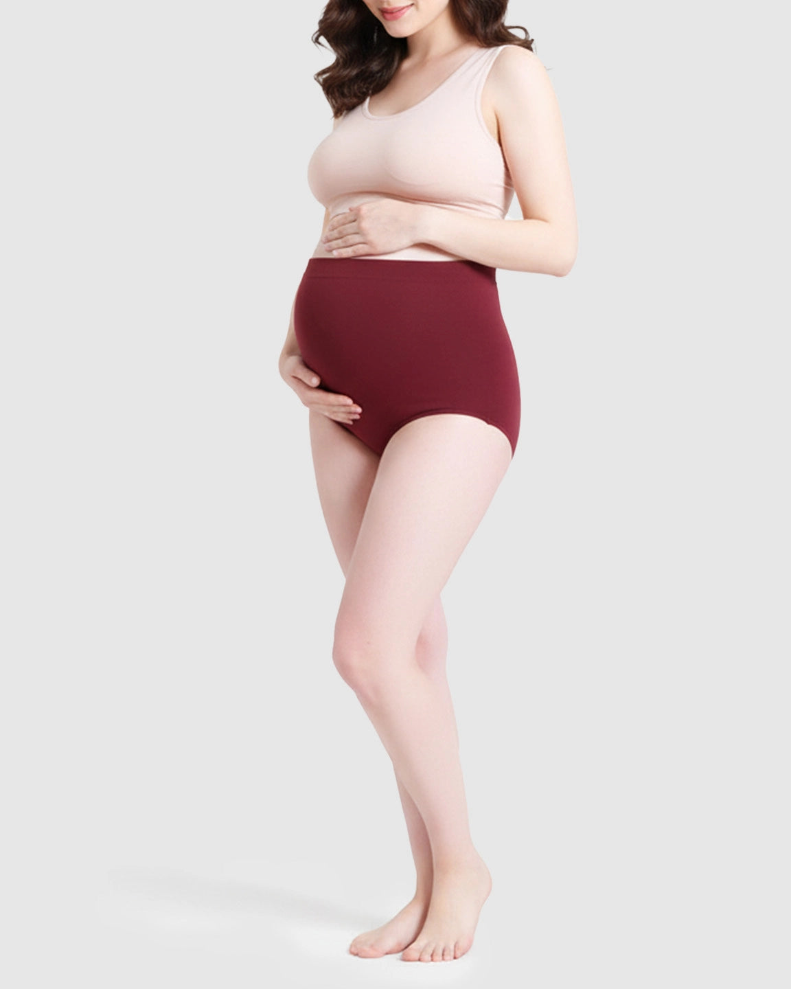 Soft Seamless High Waist Maternity Panties