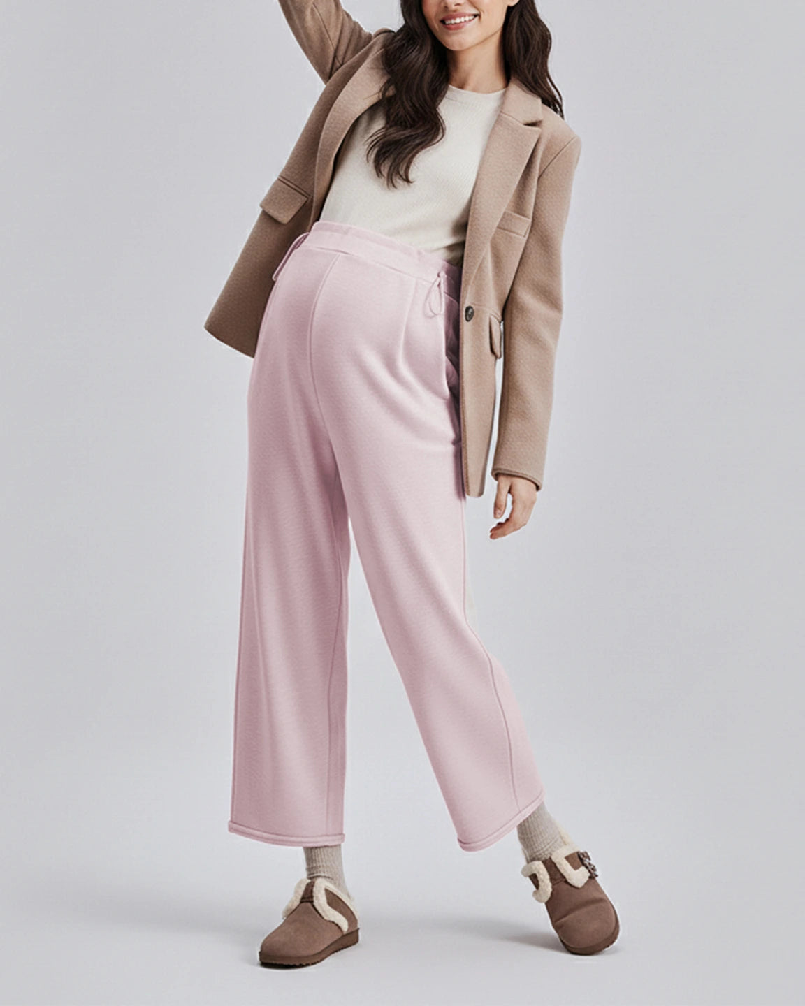 Velvet Straight-Leg Maternity Pants