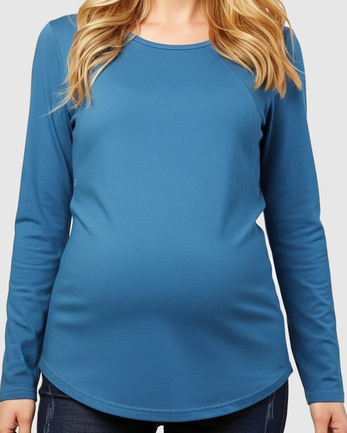 Side-Zip Nursing Access Everyday Maternity Top
