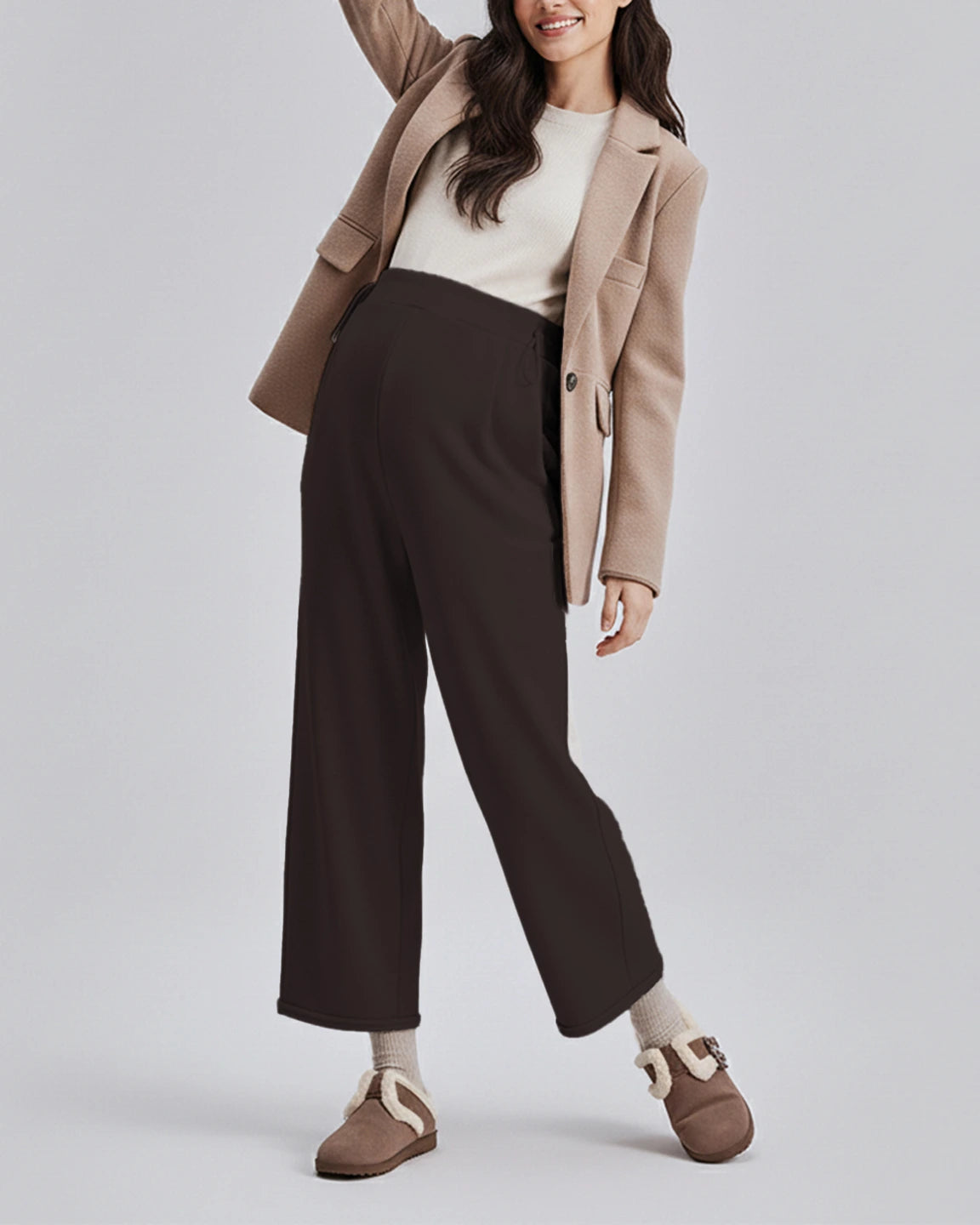 Velvet Straight-Leg Maternity Pants