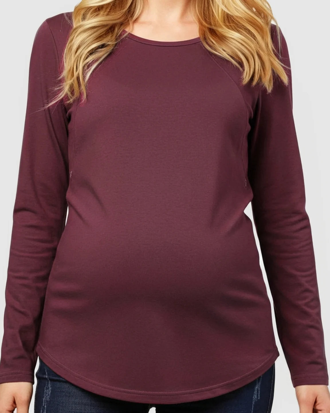 Side-Zip Nursing Access Everyday Maternity Top