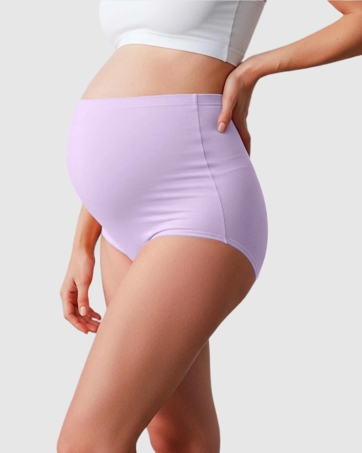 High-Waist Cotton Support Maternity Panties