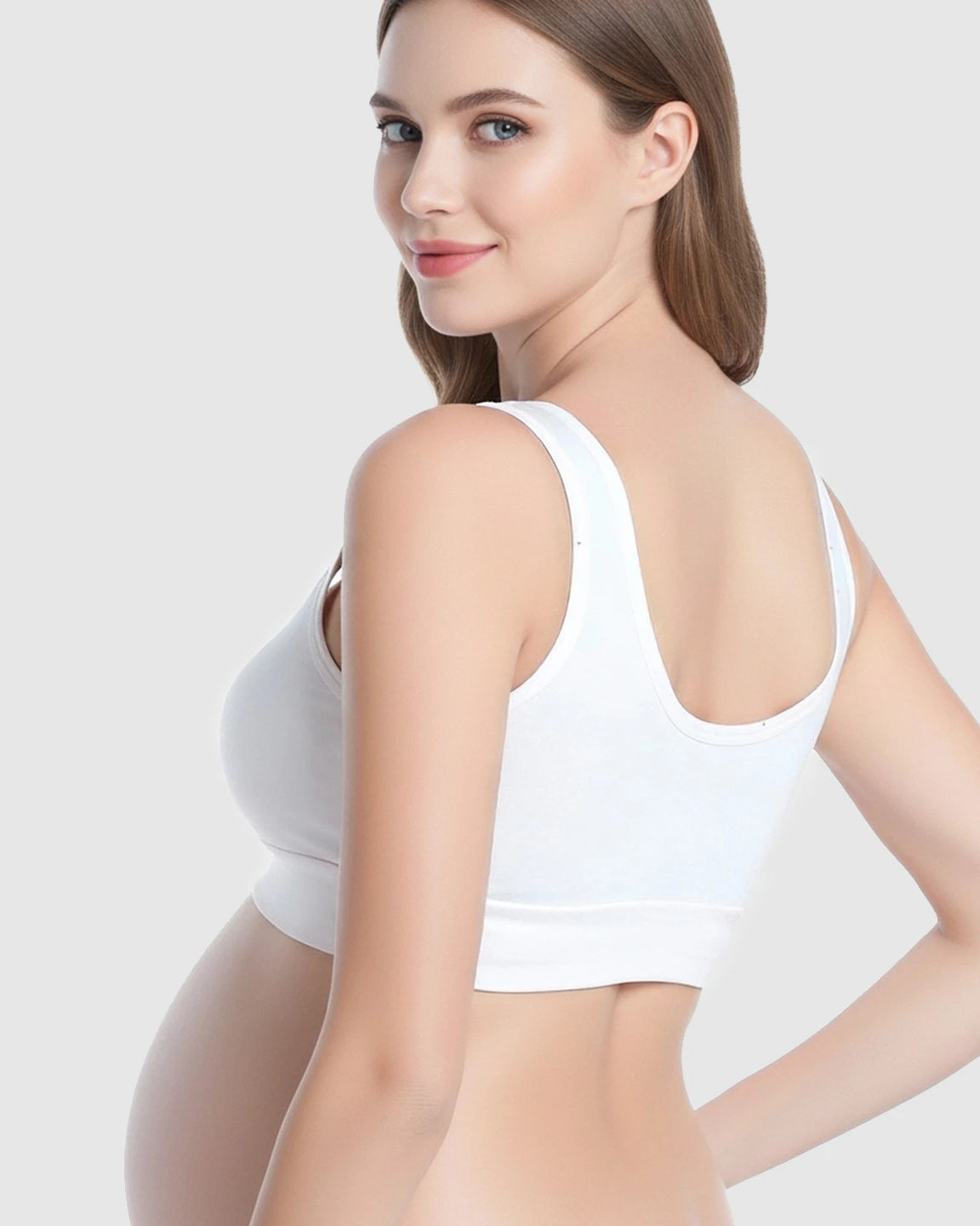 Wireless Cotton Crisscross Nursing Camisole Bra