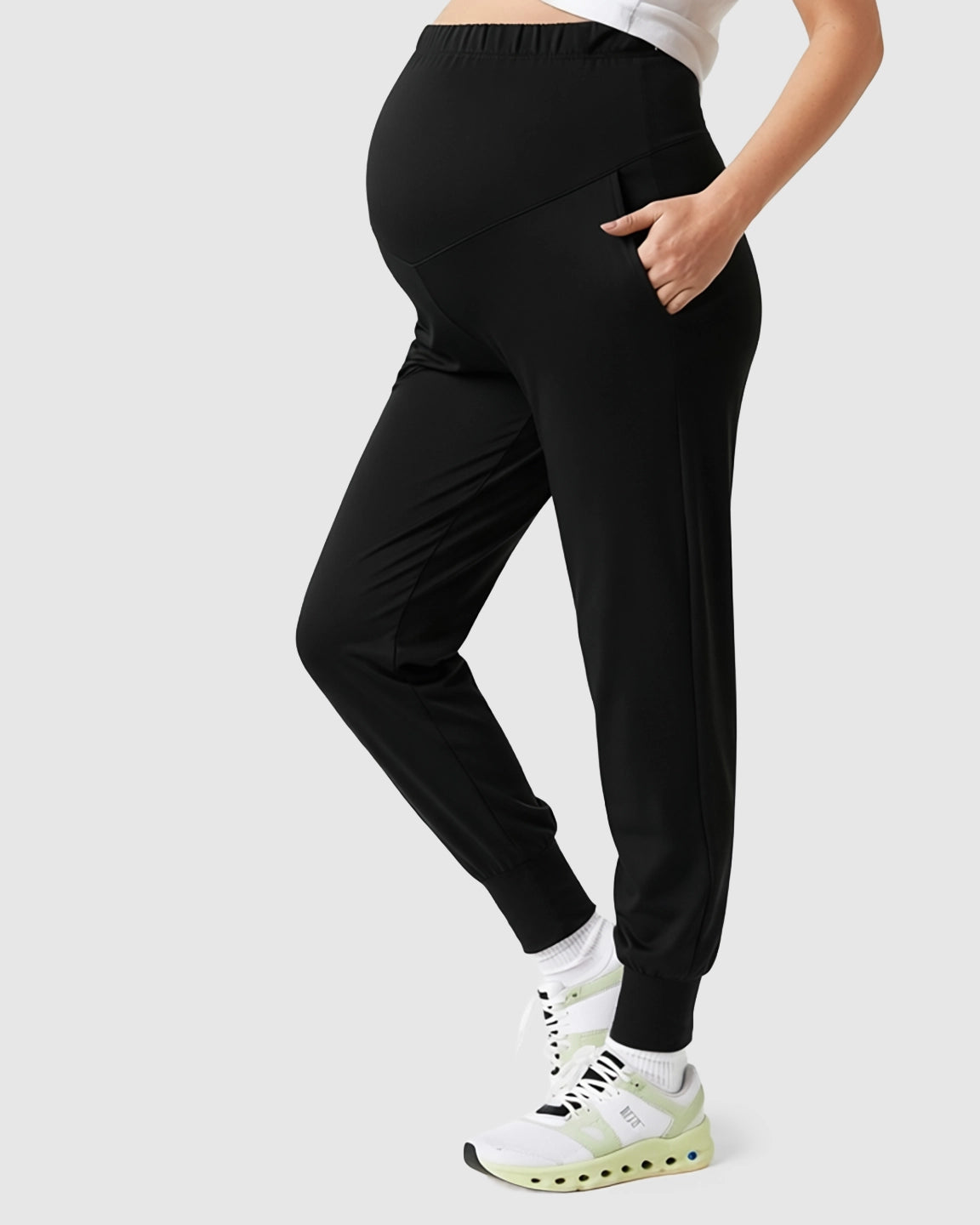 Supportive Slim-Fitting Maternity Joggers