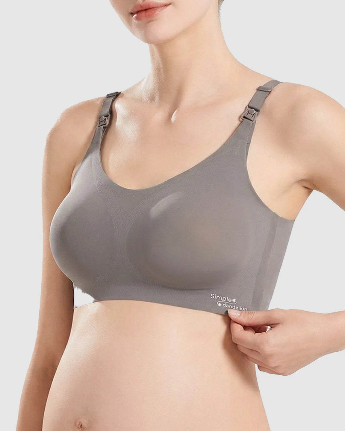 Clip-Down Straps Contoured Nursing Bra