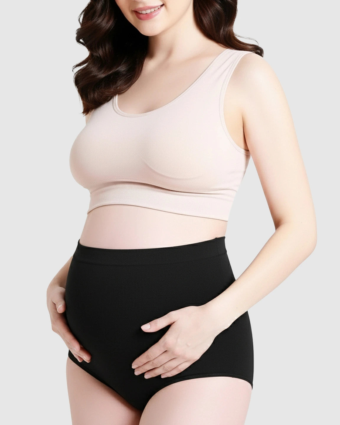 Soft Seamless High Waist Maternity Panties