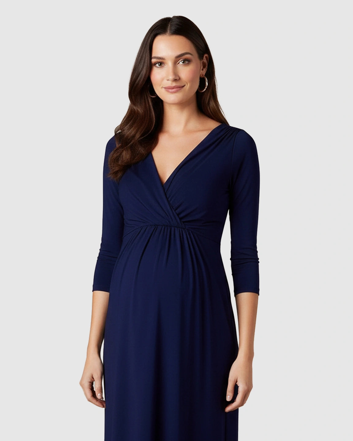 Elbow Length Sleeves Casual Maternity Dress