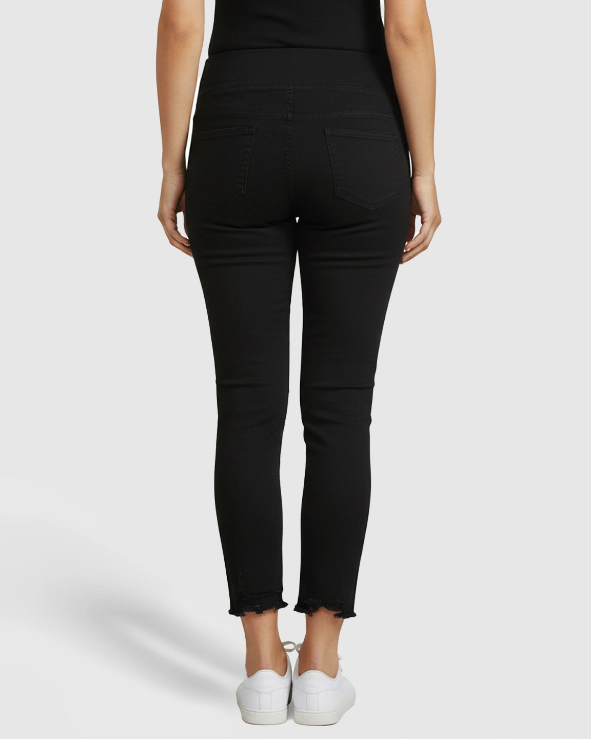 Ripped with Support-Panel Maternity Skinny Jeans