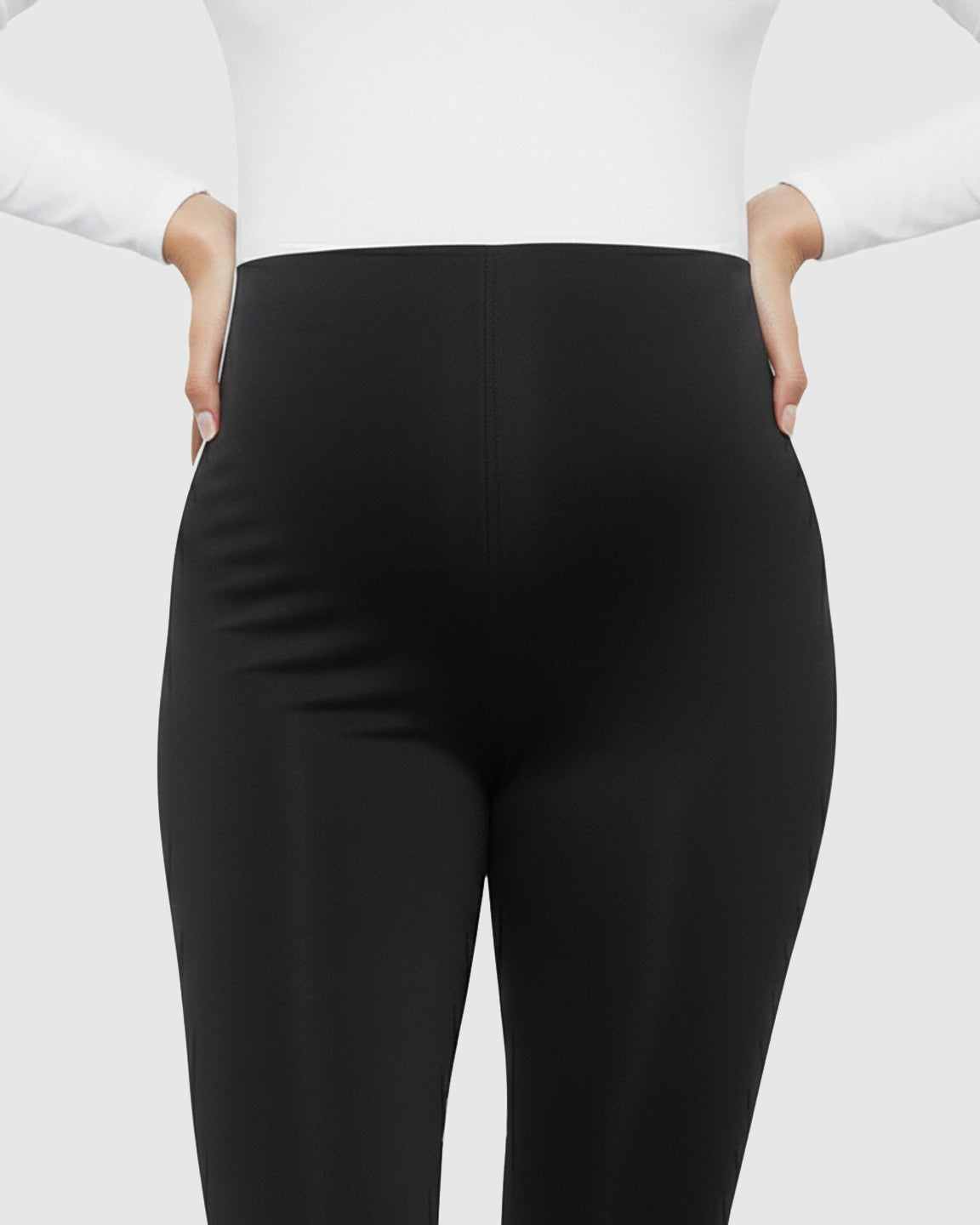 Shaping Side-Stripe Maternity Leggings