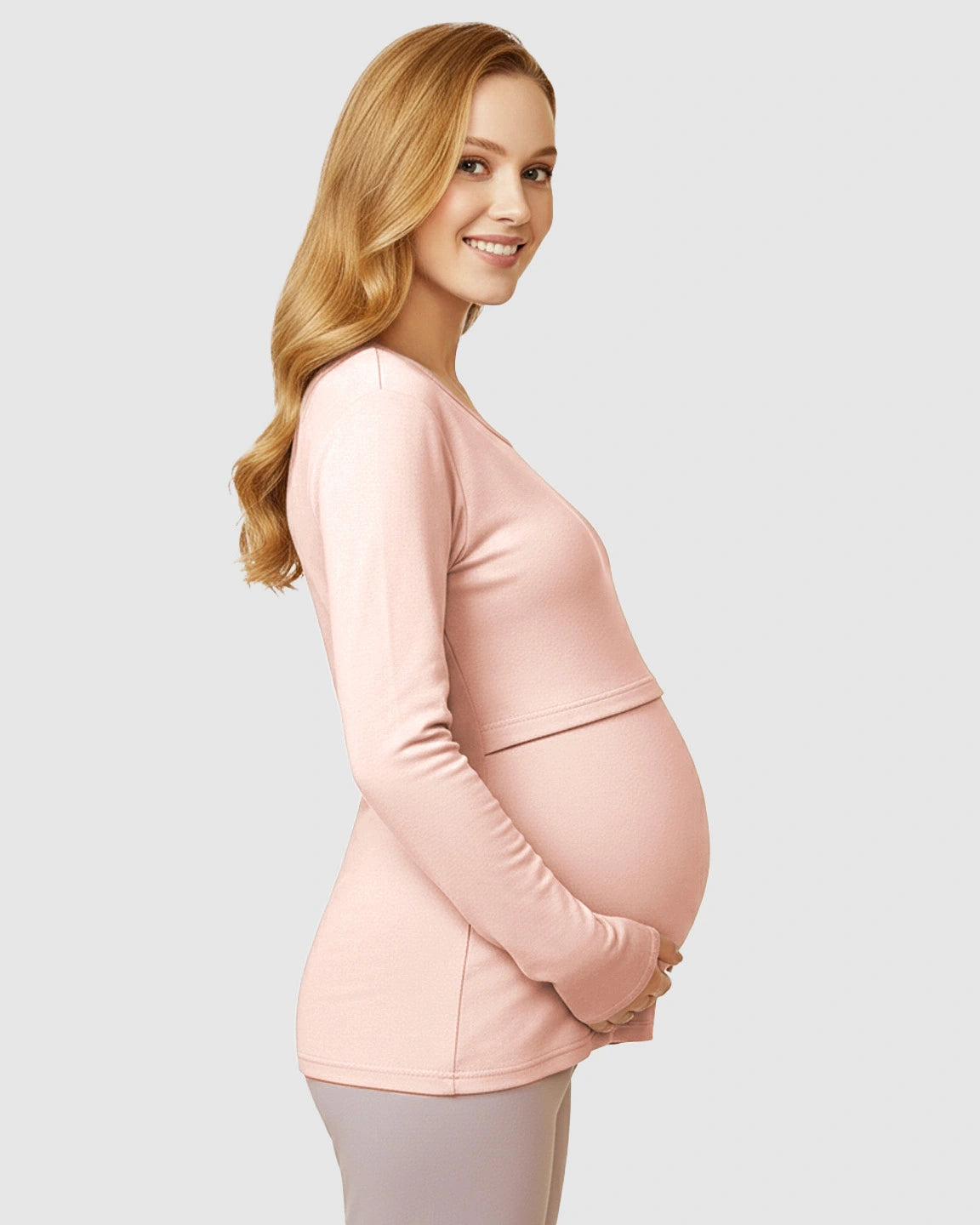 Nursing Access Long Sleeve Thermal Underwear Set