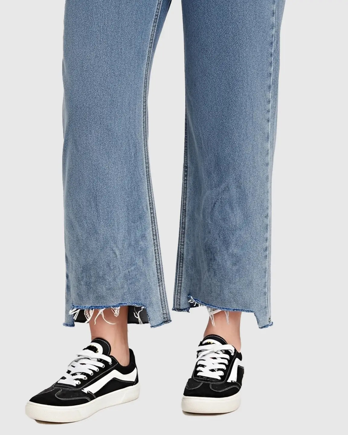 Raw Hem Wide Leg Maternity Jeans