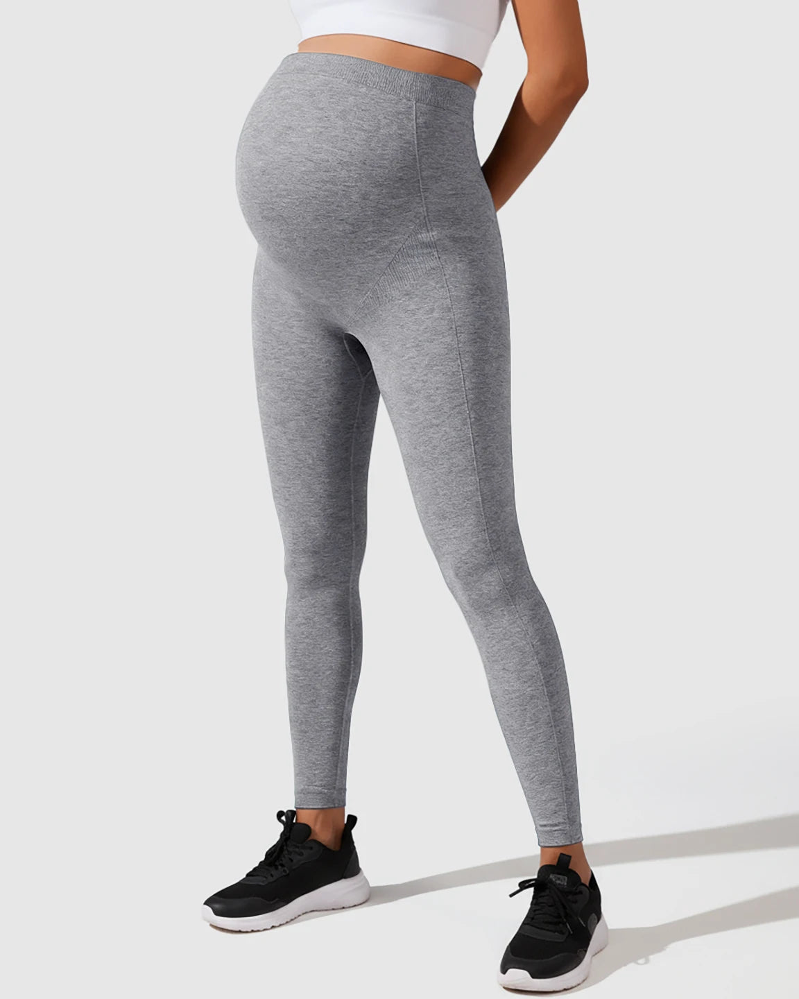 Seamless M-shape Maternity Leggings