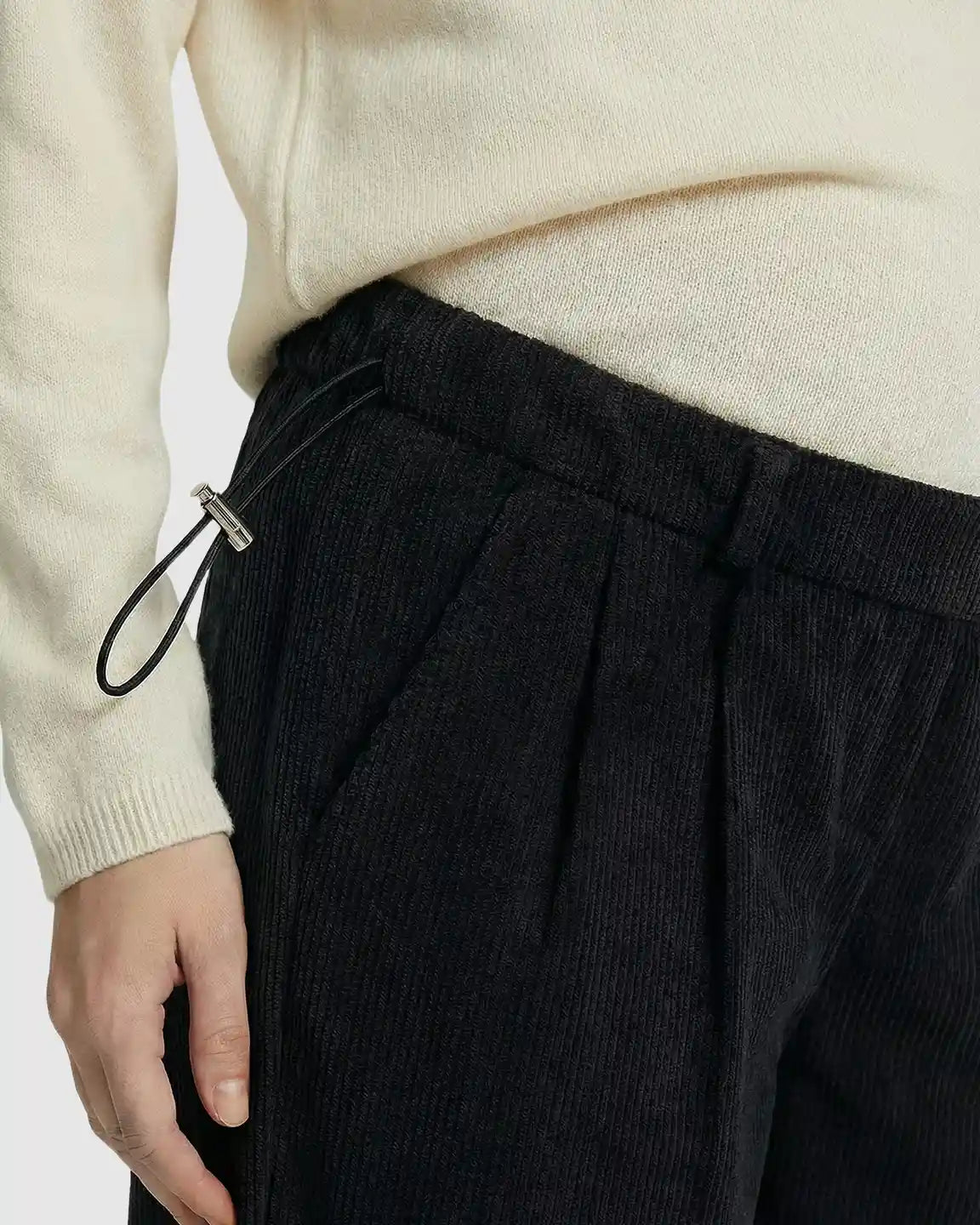 Adjustable Drawstring Loose-Fit Maternity Pants