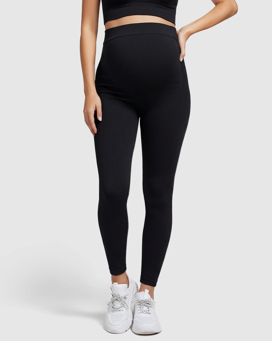 Nylon Stretch Comfort Fit Maternity Activewear Set