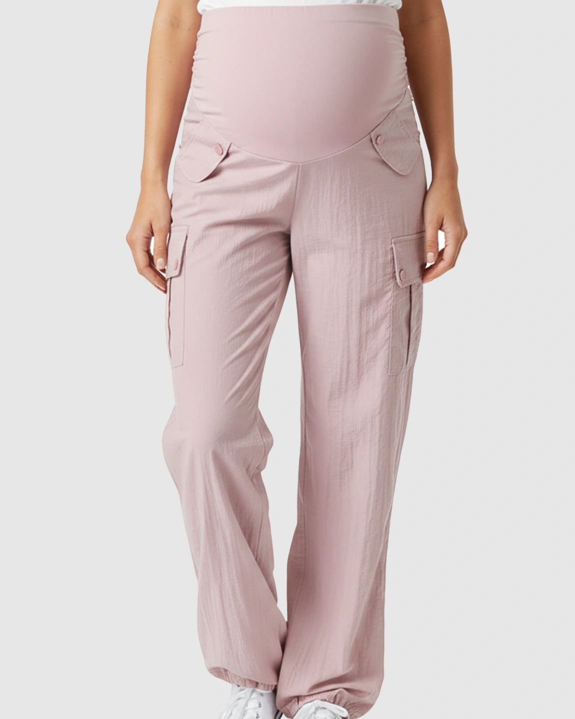 Cooling Wide-Leg Cargo Maternity Pants