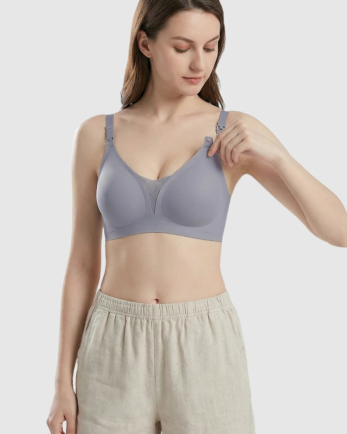 One-Handed Anti-Sagging Supportive Nursing Bra